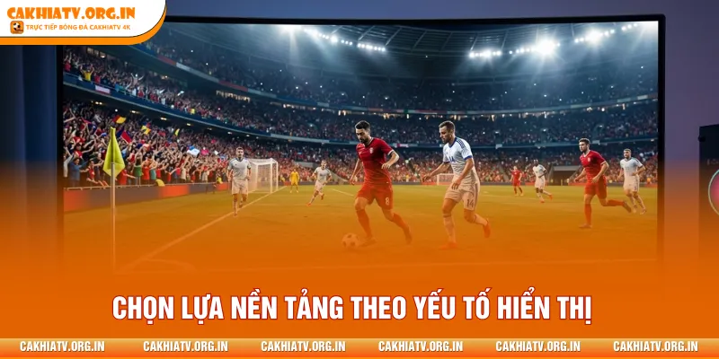 Chọn lựa nền tảng theo yếu tố hiển thị